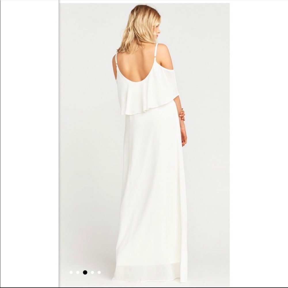 Show Me Your MuMu Caitlin Maxi Dress Size XS White